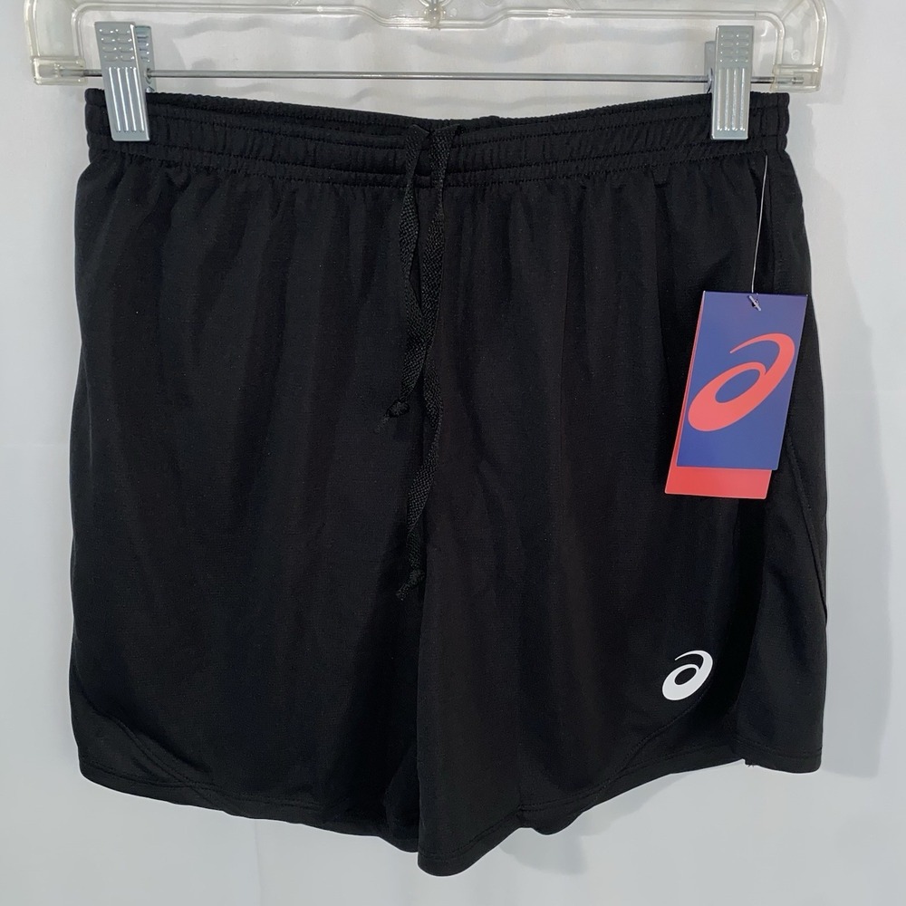 NWT ASICS Rival Men's XS Running Shorts Lightweight Lined Short Black TF3086